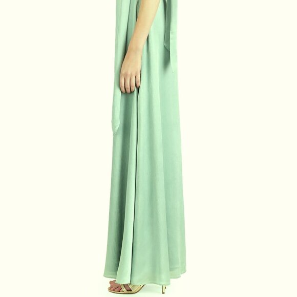 Sachin & Babi Jade Green Kayla Halter Gown - Picture 4 of 6